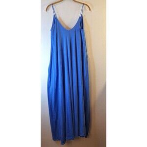 GROCERIES Organic Cotton‎ Tank Maxi Dress Sz XS Oversized Beach Resort Vacation